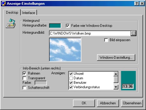 Anpassen des Erscheinungsbildes (für Admins)